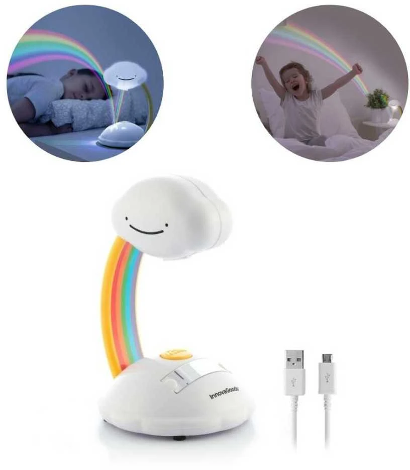 InnovaGoods Lampka projektorius InnovaGoods IG815189 Tęcza balta