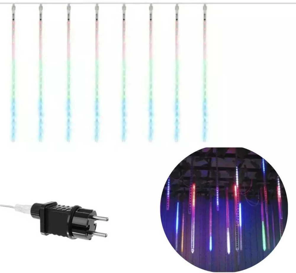 Iso Trade LED girlianda meteorų lietus (spalvotos, 288 LED)
