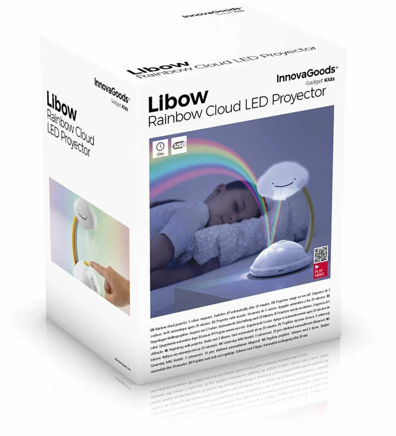 InnovaGoods Lampka projektorius InnovaGoods IG815189 Tęcza balta
