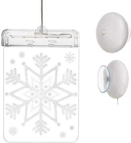 Malatec Šviečiantis vitražas LED 3D Snaigė