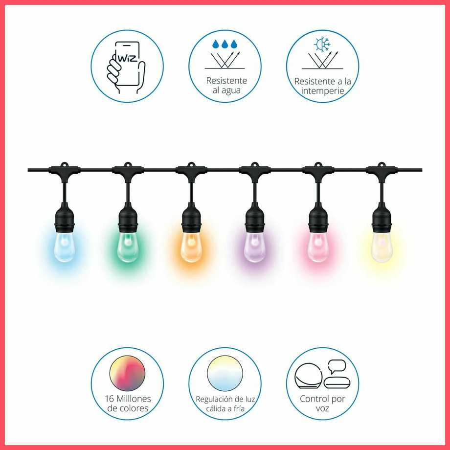 Signify/Philips WiZ – lauko šviesos styginiai EU Type C
