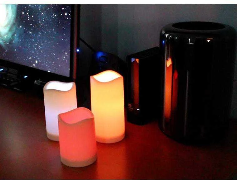 LED žvakės 3 vnt.