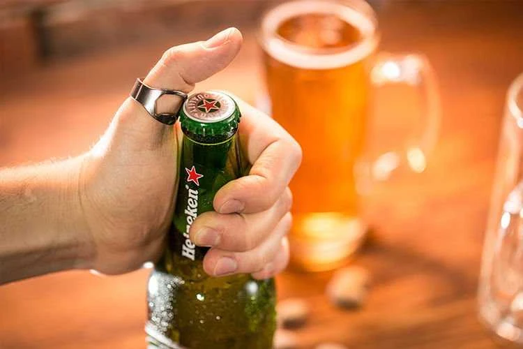 Ledinis alaus bokalas „CHILLER XXL“ 650 ml - auksinis