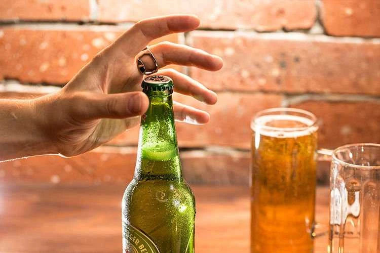 Ledinis alaus bokalas „CHILLER XXL“ 650 ml - auksinis