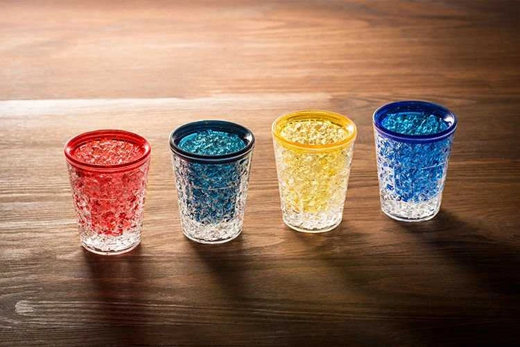 Ledo stikliukai, šaldandtys, 4 spalvos