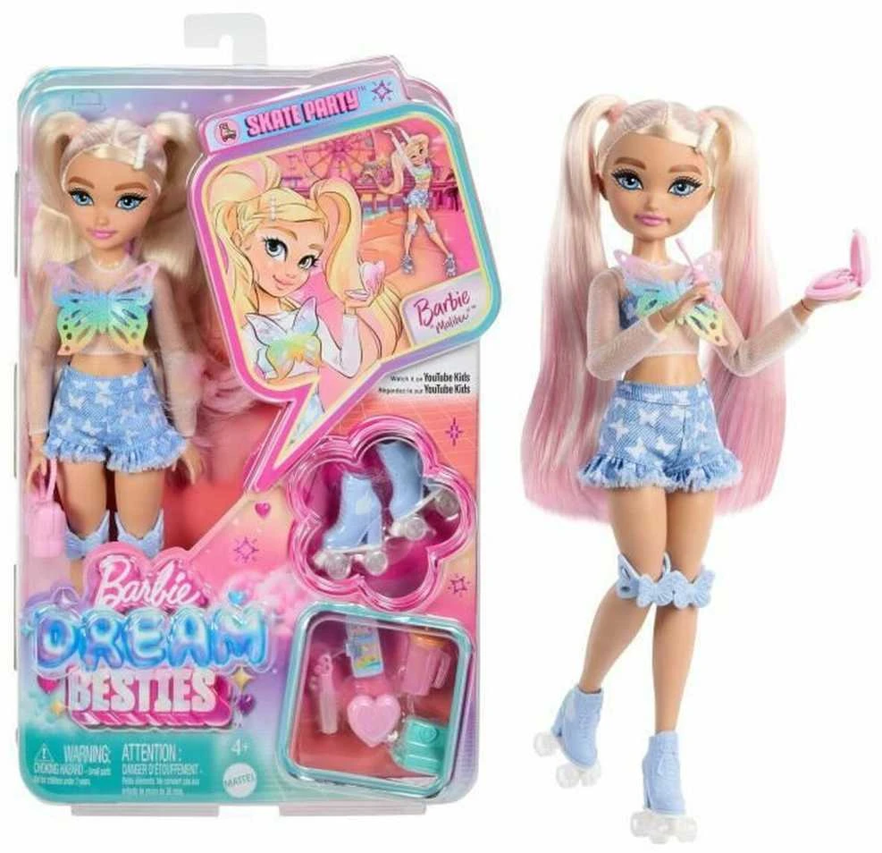 Lėlė Mattel Barbie Dream Besties Roller Skate – Malibu (JFX96)