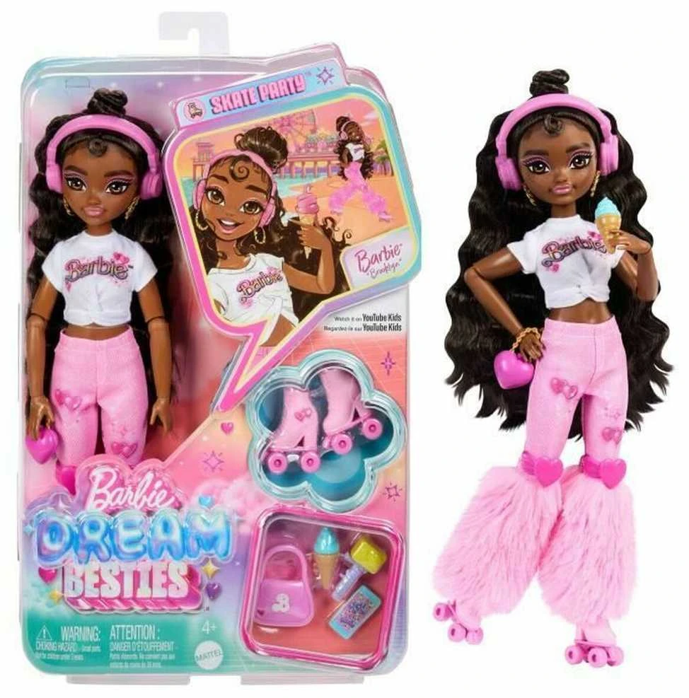 Lėlė Mattel Barbie Dream Besties Roller Skate – Brooklyn (JFX97)