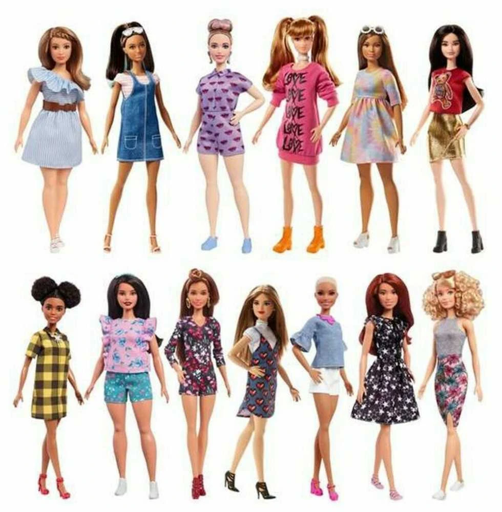 Mėlyna Barbie Fashionistas Doll Mėlyna Hair HRH16