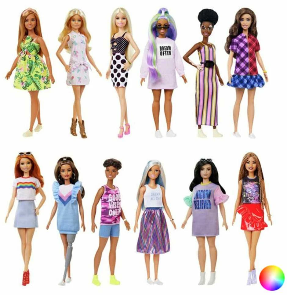 Mėlyna Barbie Fashionistas Doll Mėlyna Hair HRH16