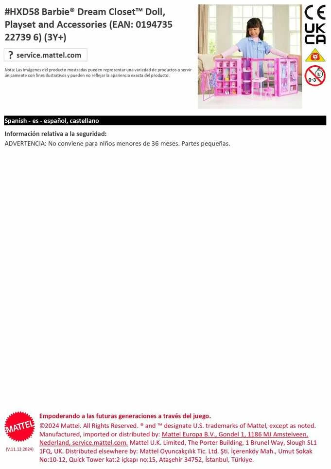 Mattel Barbie Spinta Marzeń 3.0 + Lėlė Rinkinys