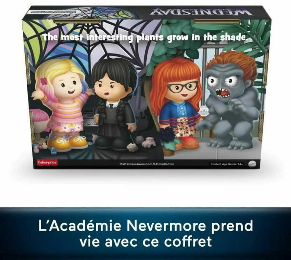 Fisher Price Trečiadienio Rinkinio kolekcinės figūrėlės 6 cm Enid Sinclair Dr Valerie Kinbott Monster Hyde