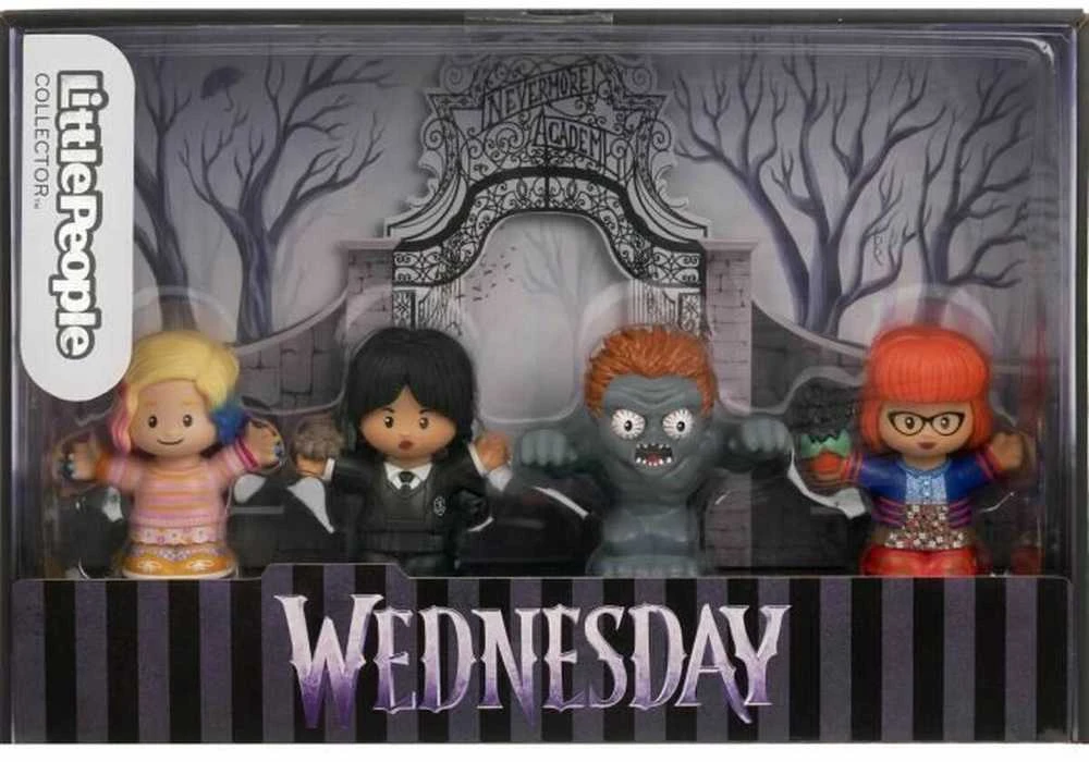 Fisher Price Trečiadienio Rinkinio kolekcinės figūrėlės 6 cm Enid Sinclair Dr Valerie Kinbott Monster Hyde