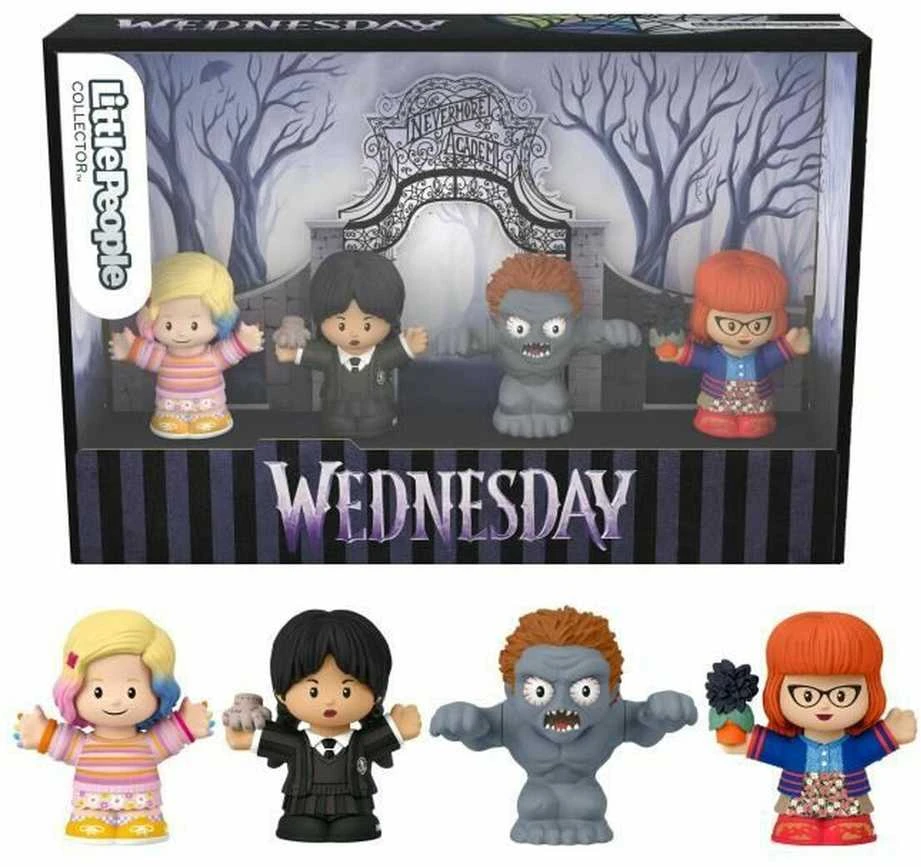 Fisher Price Trečiadienio Rinkinio kolekcinės figūrėlės 6 cm Enid Sinclair Dr Valerie Kinbott Monster Hyde