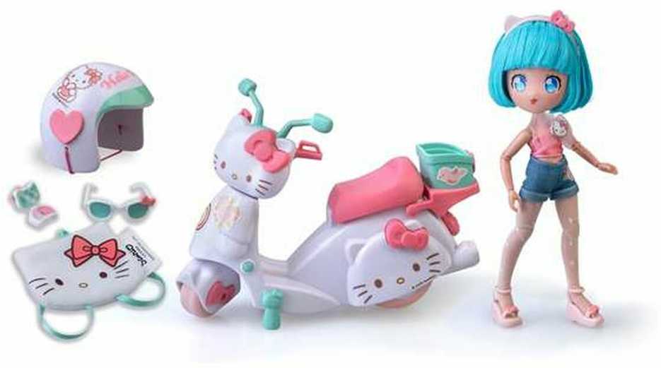 Famosa Hello Kitty Pretty Rožinė Scooter Manga doll