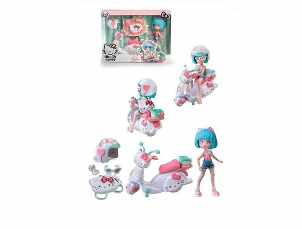 Famosa Hello Kitty Pretty Rožinė Scooter Manga doll