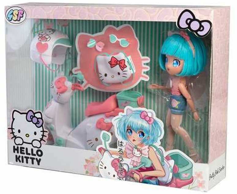 Famosa Hello Kitty Pretty Rožinė Scooter Manga doll