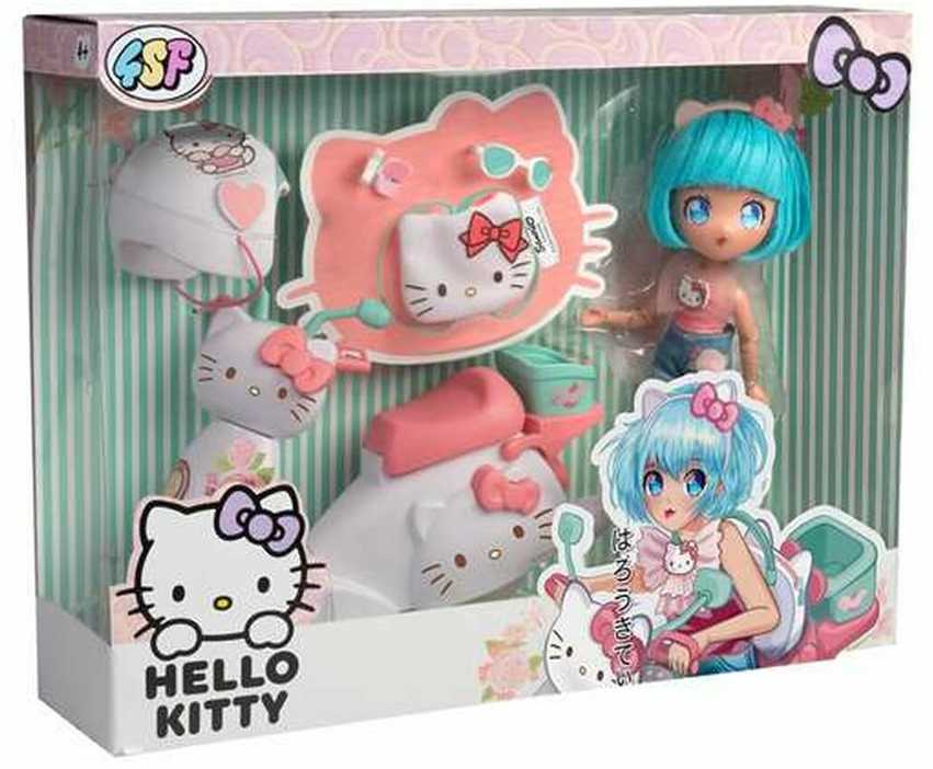 Famosa Hello Kitty Pretty Rožinė Scooter Manga doll