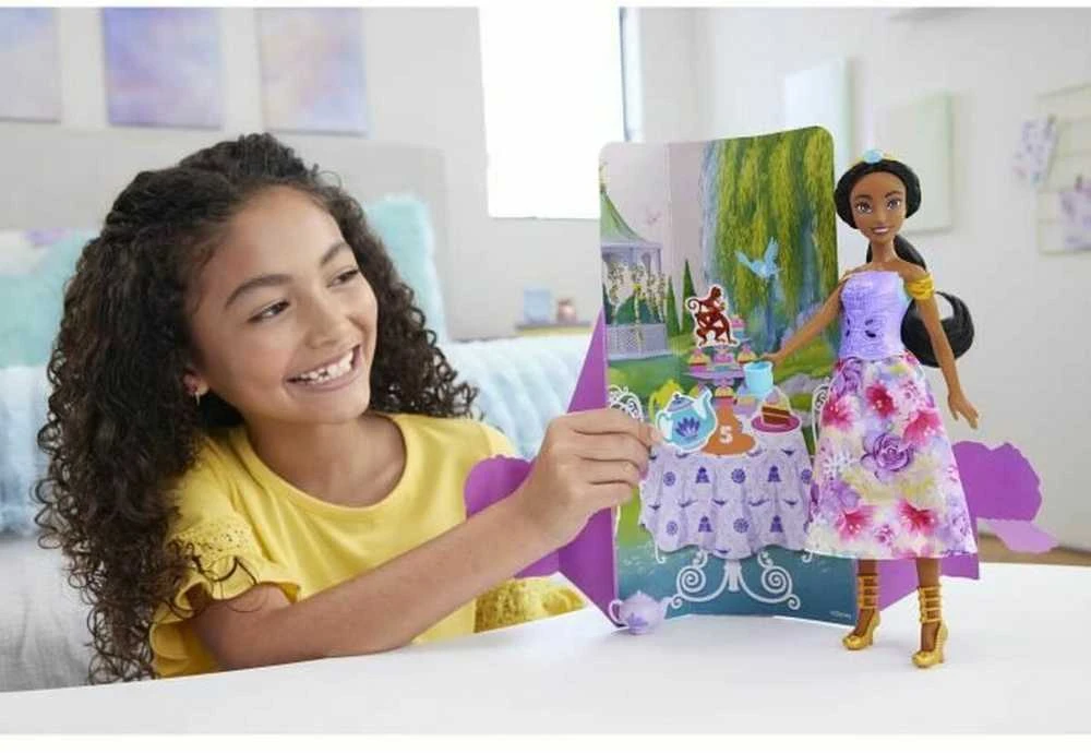 Mattel Lėlė Disney princesė Džazmina su siurprizais 3+