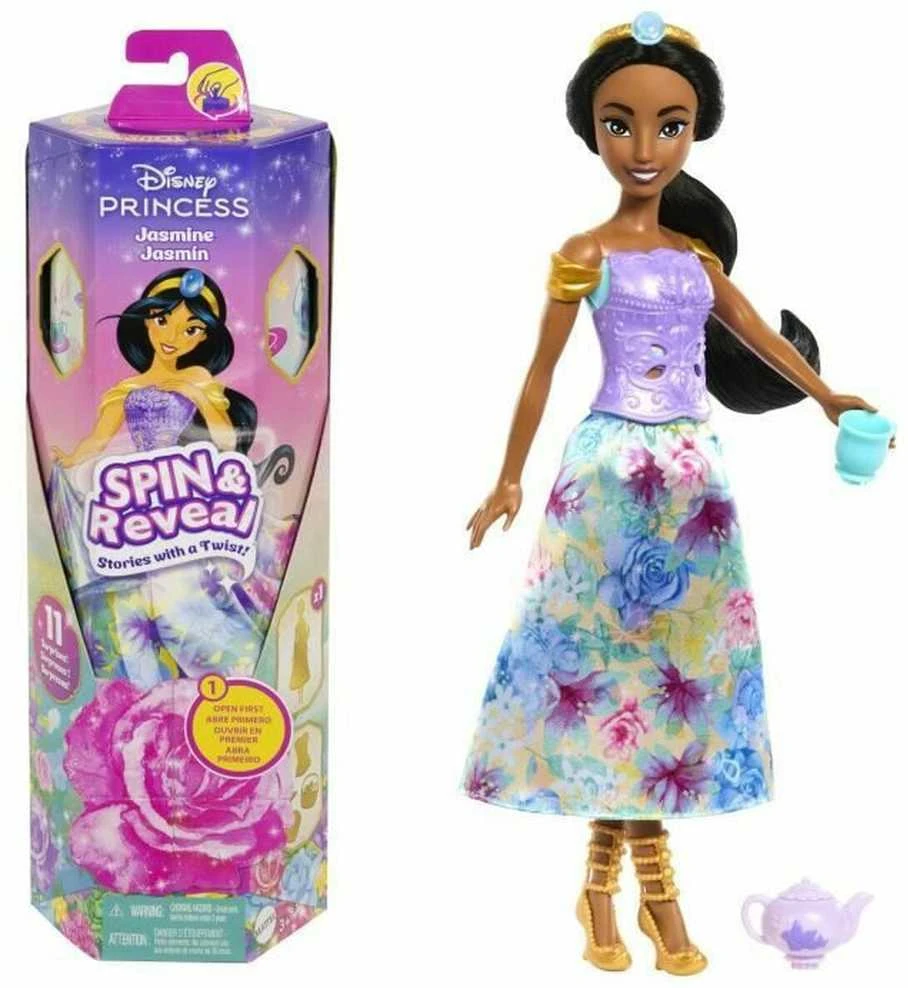 Mattel Lėlė Disney princesė Džazmina su siurprizais 3+