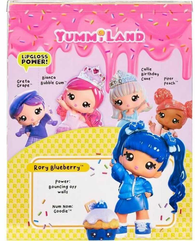 MGA Lėlė Yummiland Large Doll + Lūpų blizgis Pet- Rory Blueberry