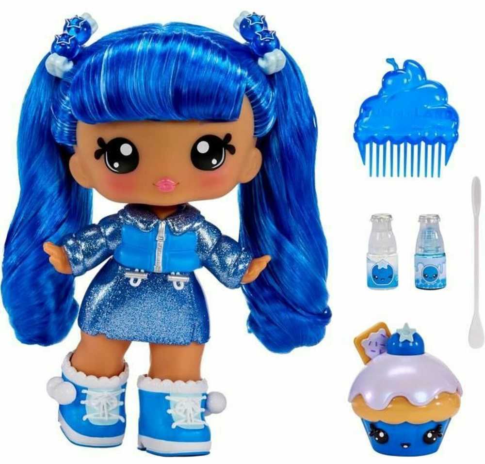 MGA Lėlė Yummiland Large Doll + Lūpų blizgis Pet- Rory Blueberry