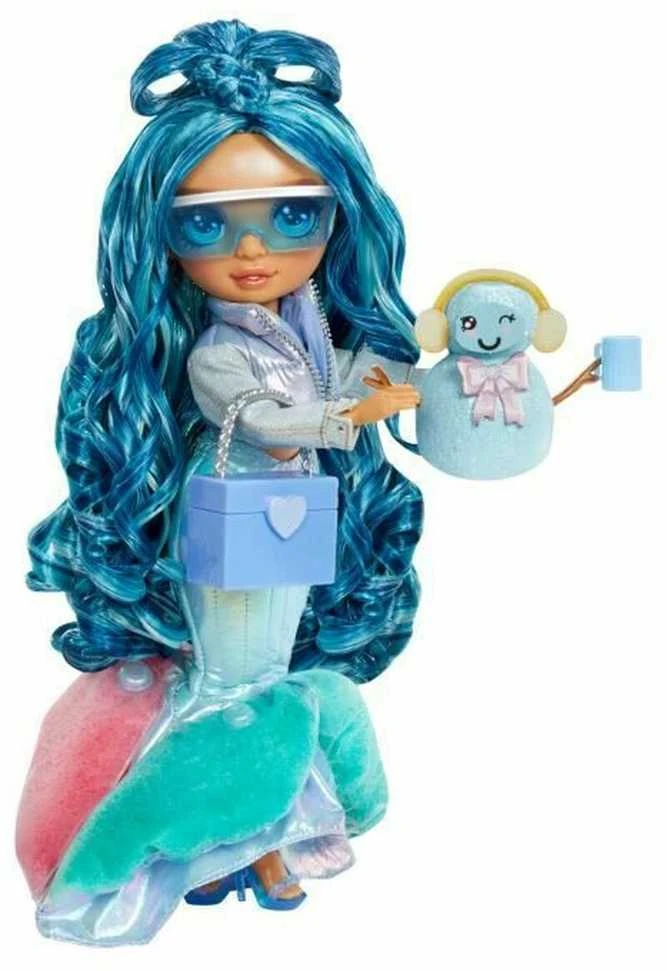 MGA Lėlė Rainbow High Winter Wonderland Skyler mėlyna 120834-EUC