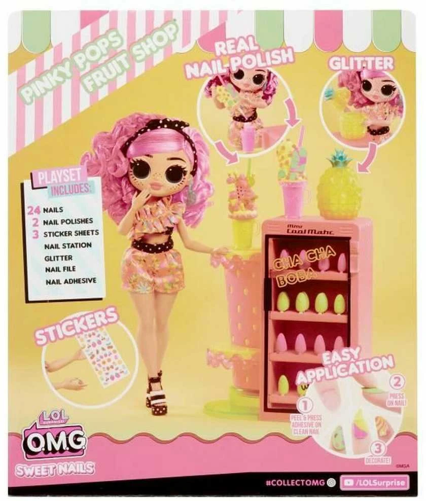 L.O.L. Surprise OMG Sweet Nails – Pinky Pops Fruit Shop 503842-EUC