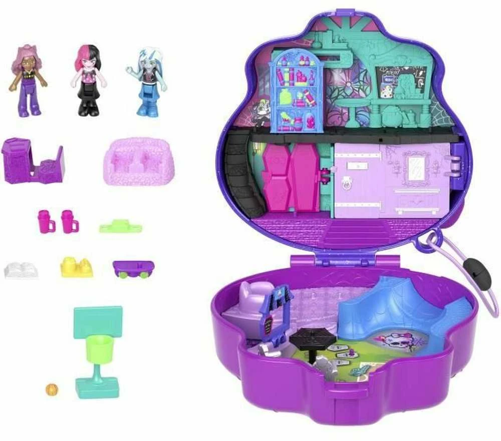 Mattel POLLY POCKET MONSTER HIGH tematikos pramogų rinkinys (HVV58)