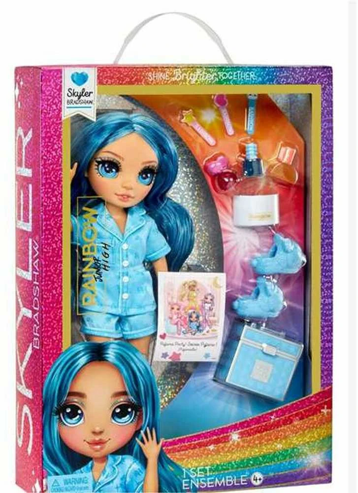 MGA Mėlyna L.O.L. Surprise Junior High PJ Party mados lėlė Skyler mėlynas 530947-EUC
