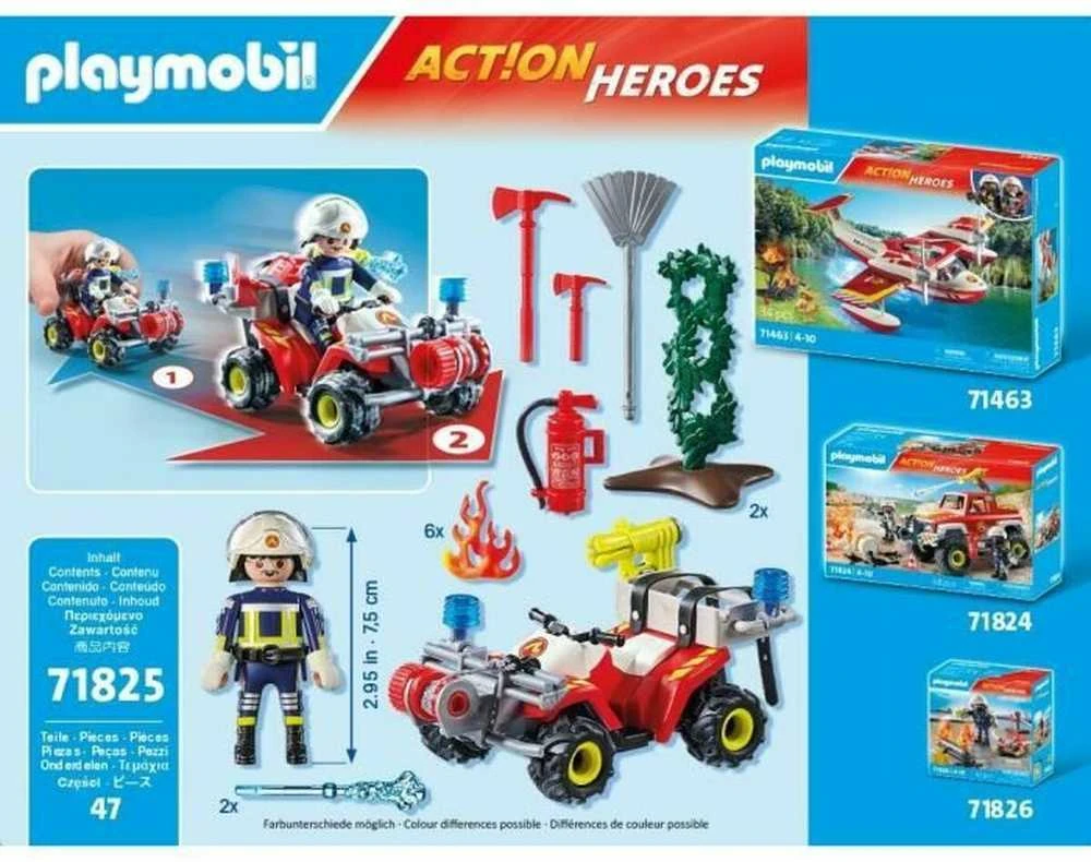 „Playmobil Action Heroes“ 71825 Ugniagesių keturratis veiksme