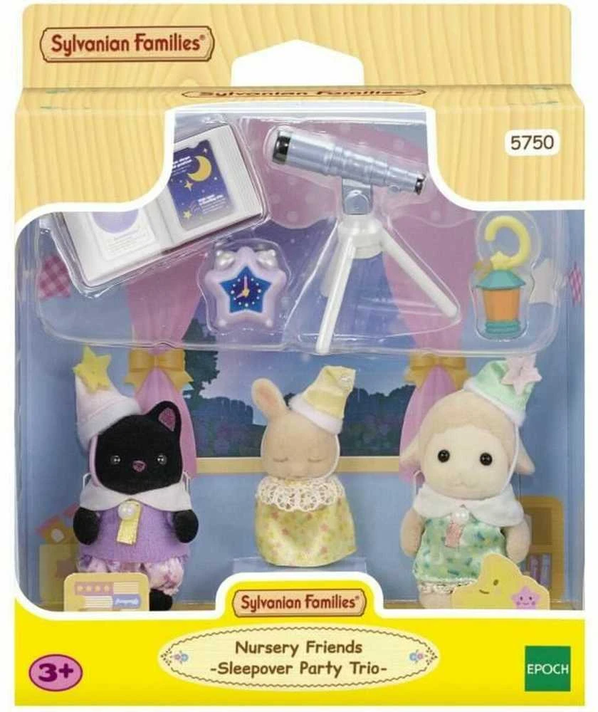 SYLVANIAN FAMILIES Rinkinys „Pižamų vakarėlis“