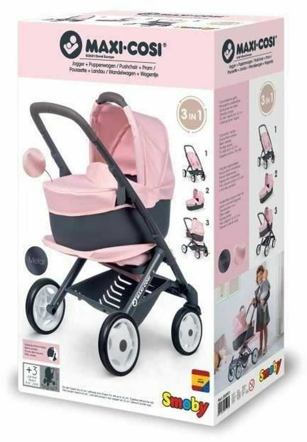 Smoby Maxi Cosi Quinny 3in1 lėlės vežimėlis