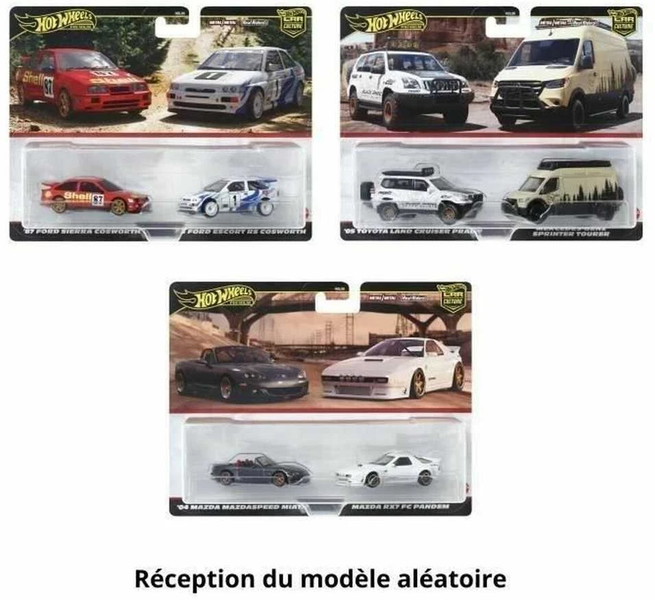 Mattel HOT WHEELS PREMIUM dviejų automodeliukų rinkinys – Car Culture (HBL96)