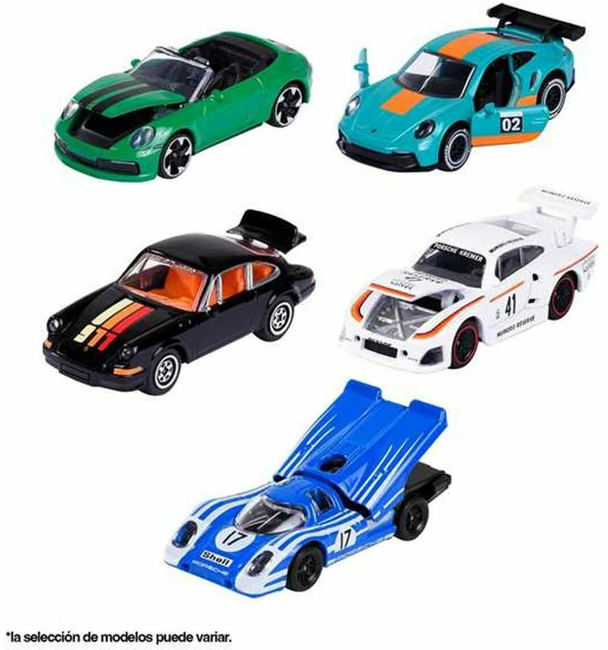 Metalinių automobilių rinkinys Majorette Porsche, 5 vnt.
