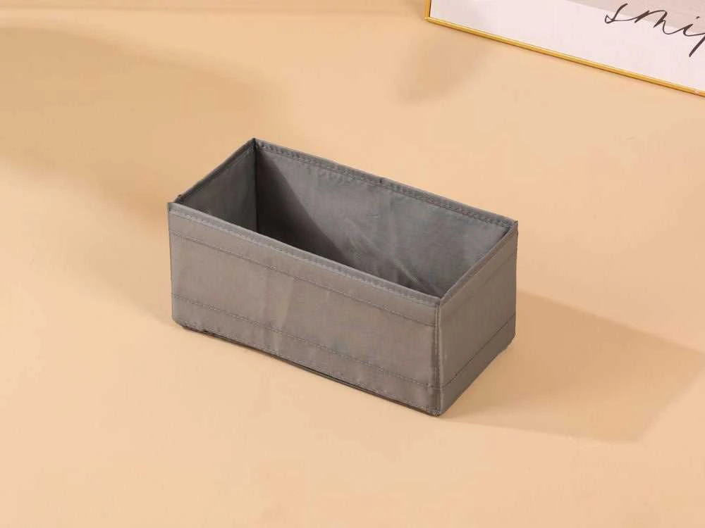Drabužių dėklas iš poliesterio, 28x14x13 cm, pilkas