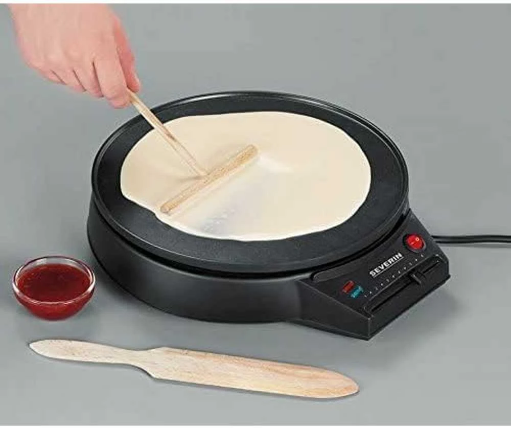 Blynelių keptuvė Severin CM 2198 Crepes Maker Juoda, 1000 W