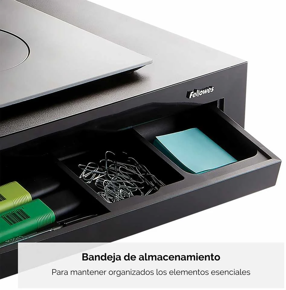 Laikiklis Fellowes | Designer Suites Monitorius Riser | Height adjustment | Juodas