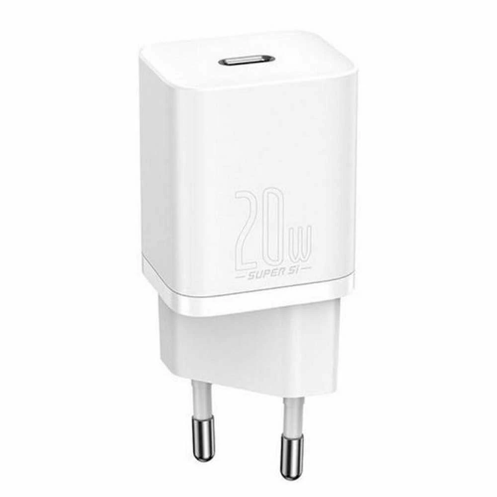 Mini sieninis įkroviklis Baseus GaN5 20W (baltas)