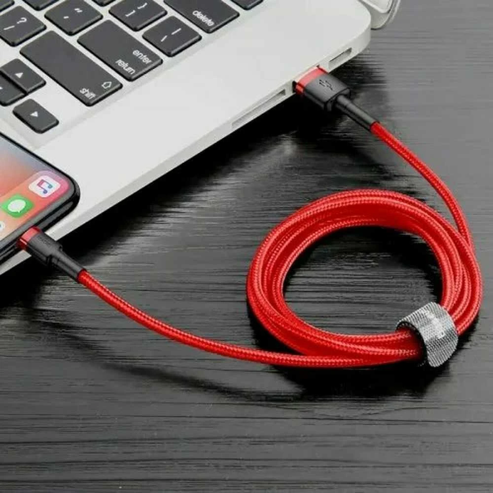 Baseus Cafule kabelis USB Lightning 1.5A 2m - Raudonas