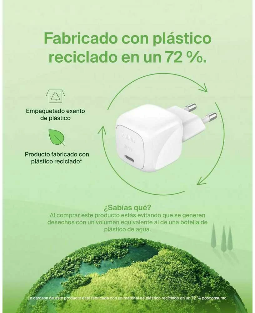 Belkin USB-C PD 30W, mažas, baltas