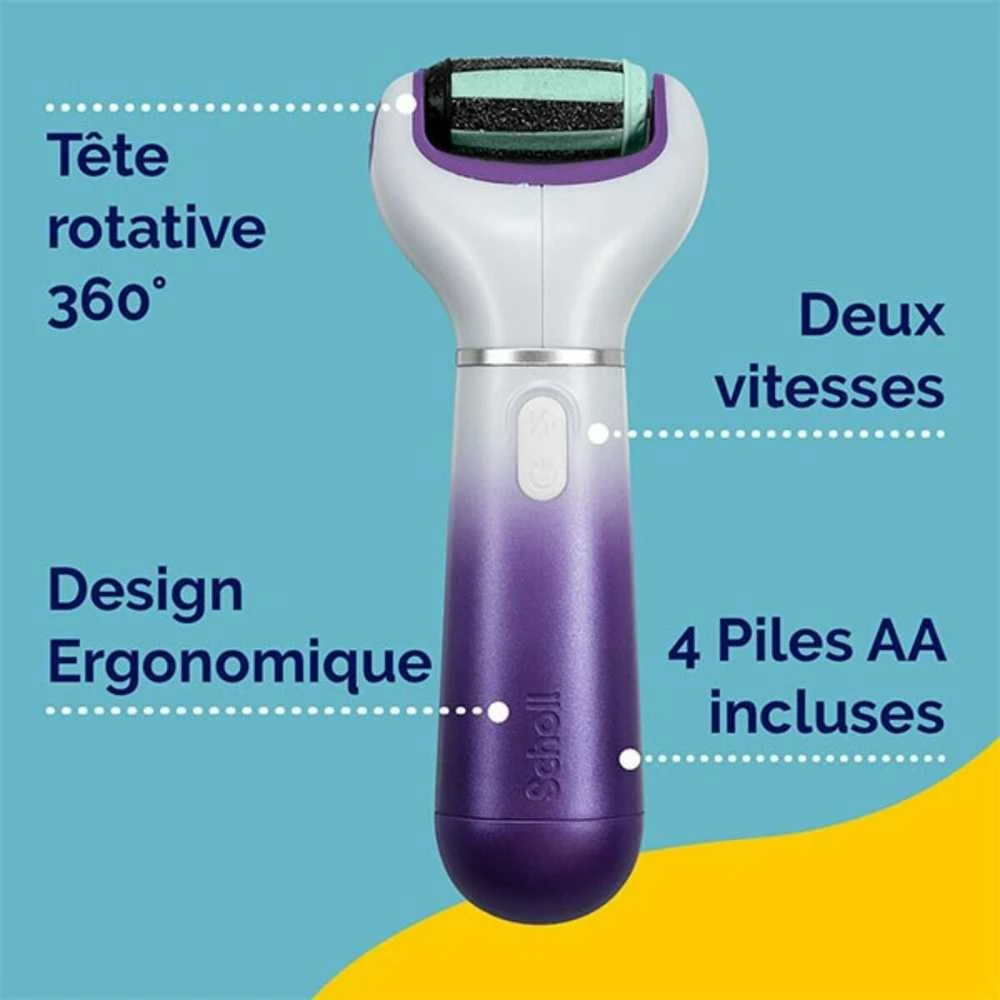 "Scholl Velvet Smooth" elektroninė pėdų priežiūros sistema su eksfoliuojančia papildoma galvute