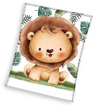 Lion Giggles antklodė su liūto piešiniu