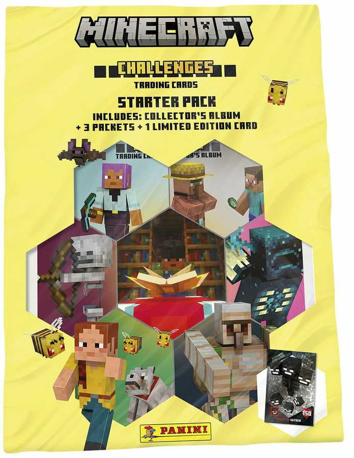 Panini MINECRAFT Kolekcinės kortelės CHALLENGES STARTER
