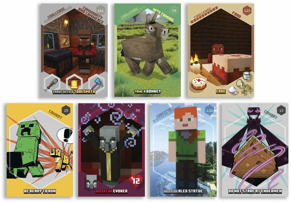 Panini MINECRAFT Kolekcinės kortelės CHALLENGES STARTER