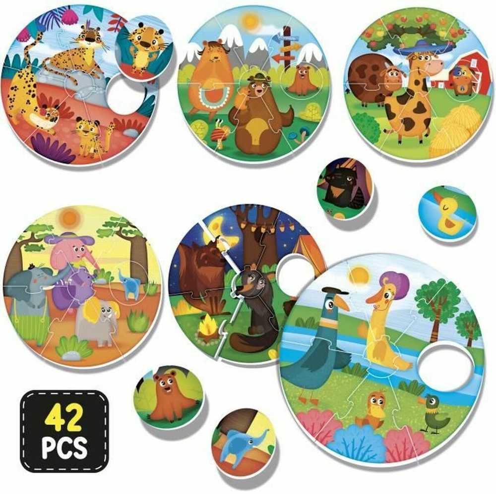 Edukacinis žaidimas Lisciani Giochi Montessori Baby Round Puppies (FR)