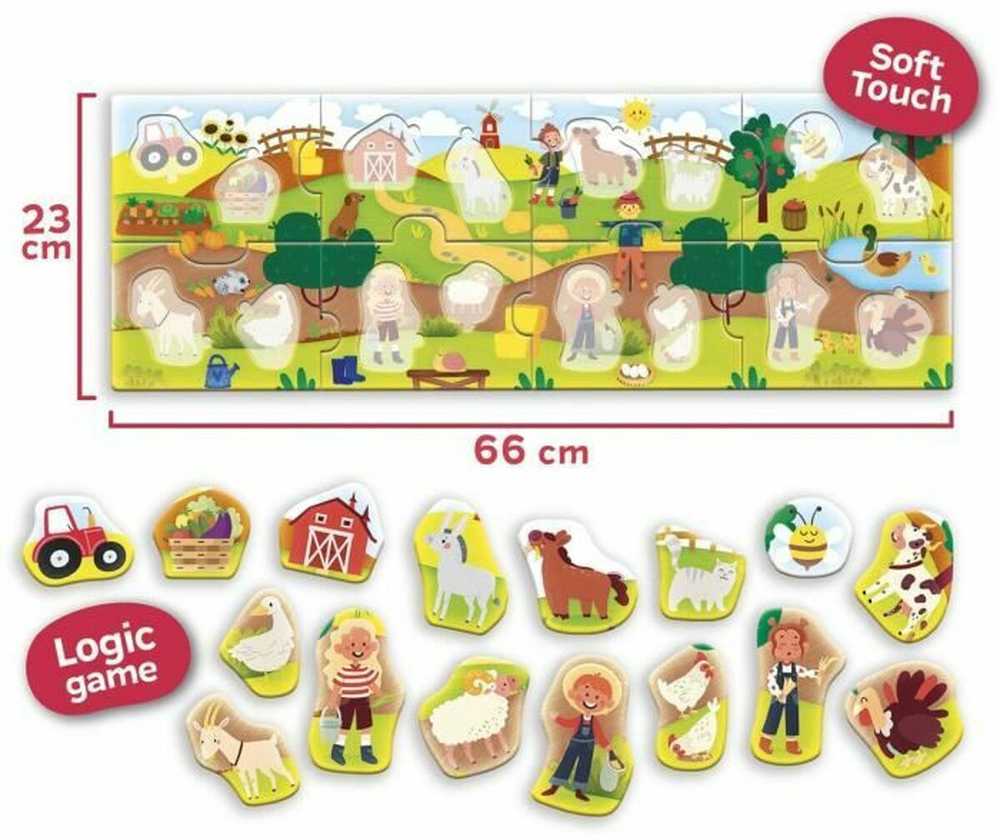 Lisciani „Carotina Baby“ dėlionės panorama – Ūkis