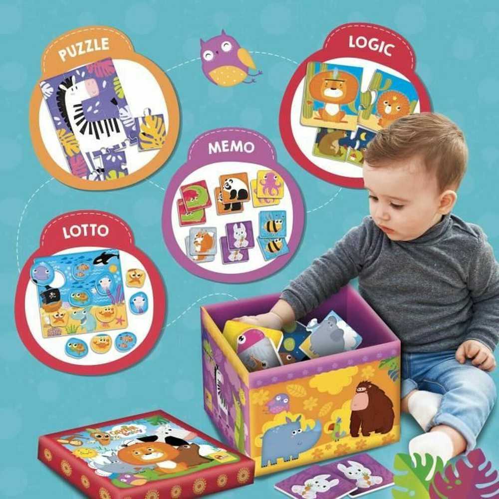 Lisciani Stalo žaidimų rinkinys Carotina Baby 10 žaidimų