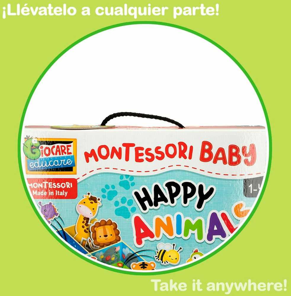 Lisciani Montessori Baby – laimingi gyvūnai