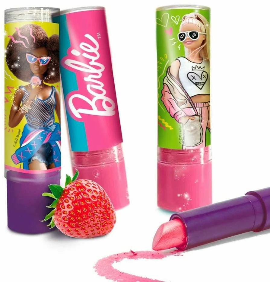 Lisciani Vaikiška lūpų dažų rinkinys Barbie keičiančiais spalvą