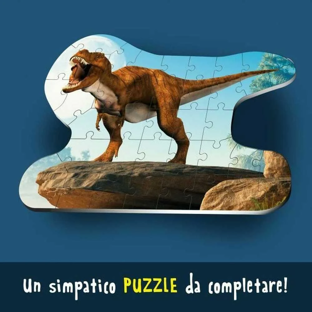 Lisciani DIY konstruktorius Dinozauras T-REX + dėlionė